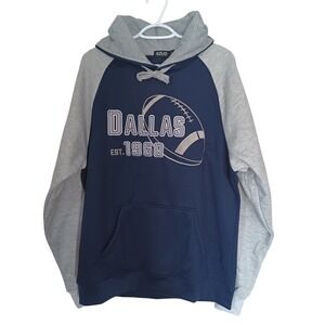 RZUO Unisex Dallas Football Embroidered Sweatshirt Sports Fan Size Large NWT